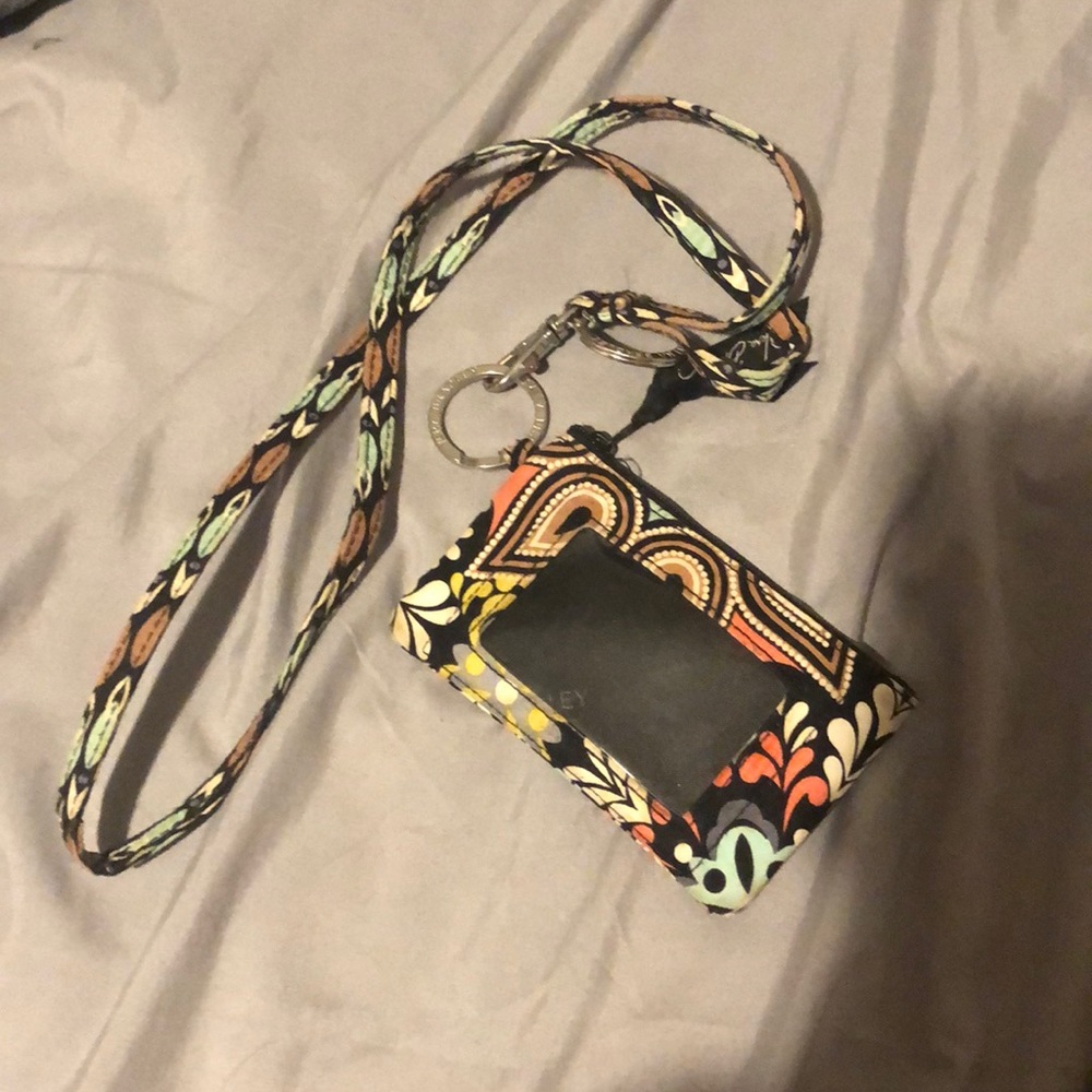 Vera Bradley lanyard wallet